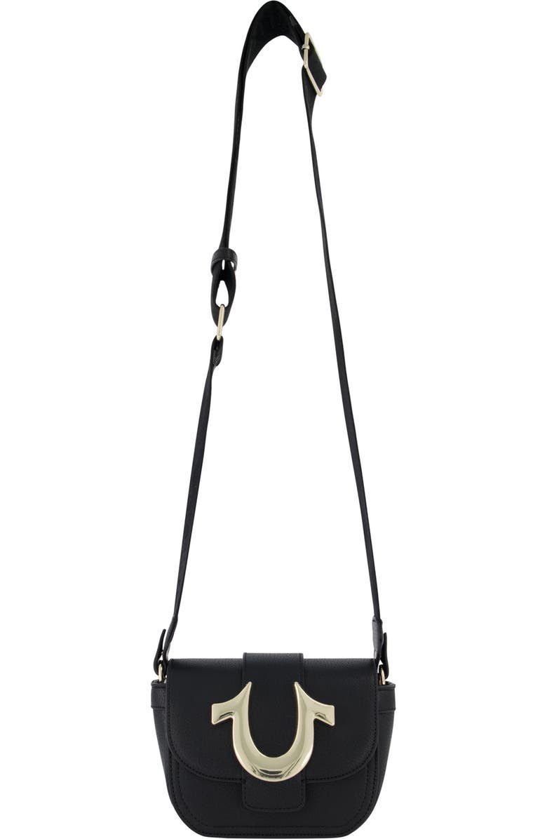 True Religion Mini Flap Crossbody Bag, Alternate, color, Black