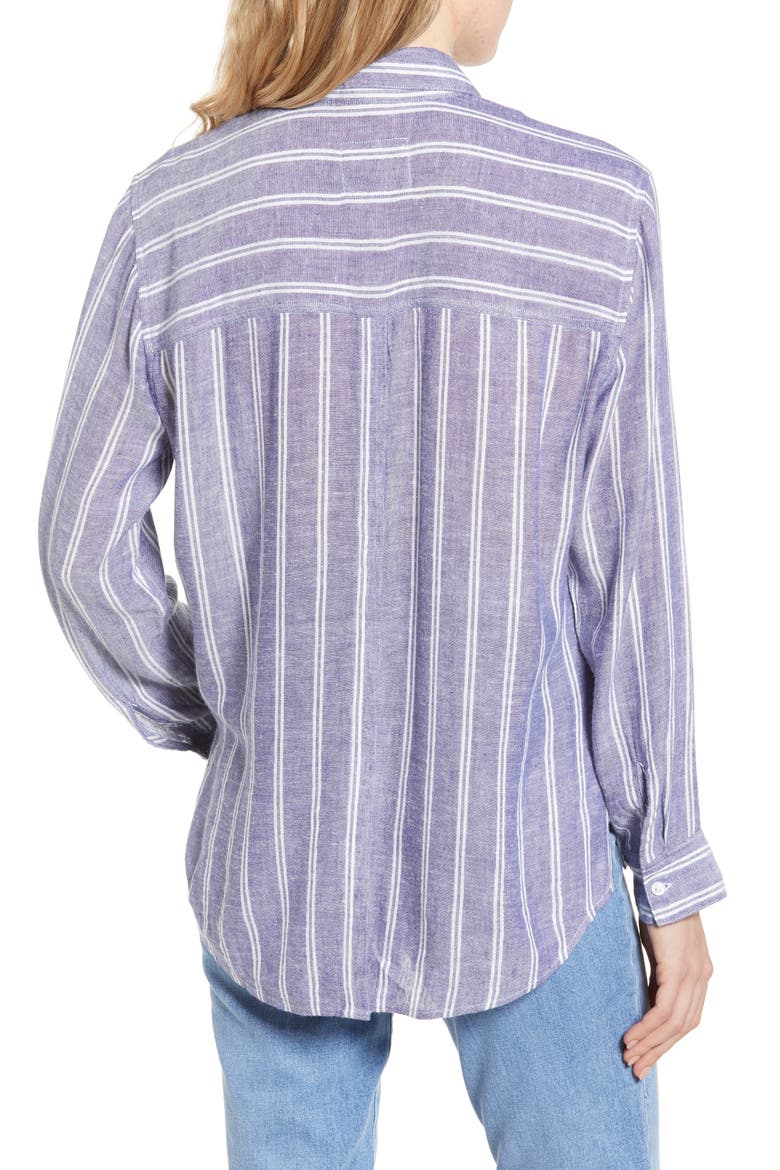 Sydney Stripe Shirt, Alternate, color, ARTIC STRIPE