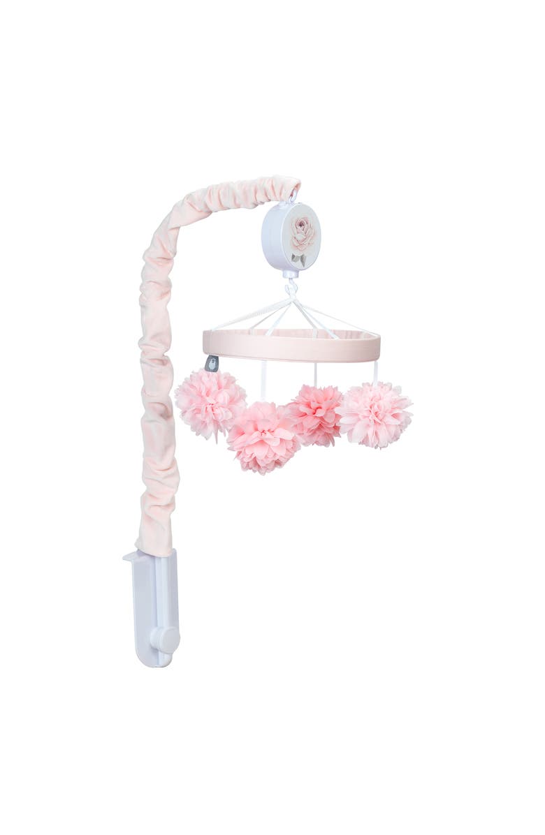 Lambs & Ivy Signature Botanical Baby Floral Musical Baby Crib Mobile, Alternate, color, Pink