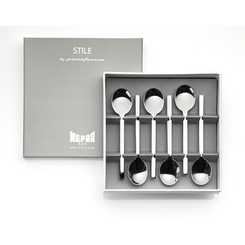 Stile By Pininfarina Espresso Spoon Set - 6 Pieces