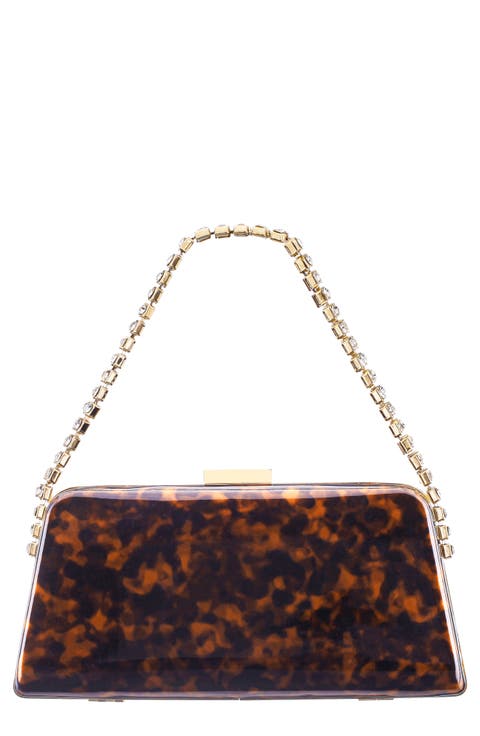 Darsie Faux Leather Frame Clutch