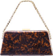 Nina Darsie Faux Leather Frame Clutch