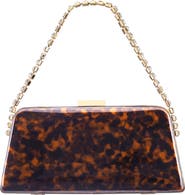 Nina Darsie Faux Leather Frame Clutch