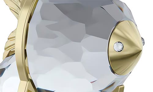 Swarovski Zodiac Pisces Crystal Figurine In Gold Tone-pisces