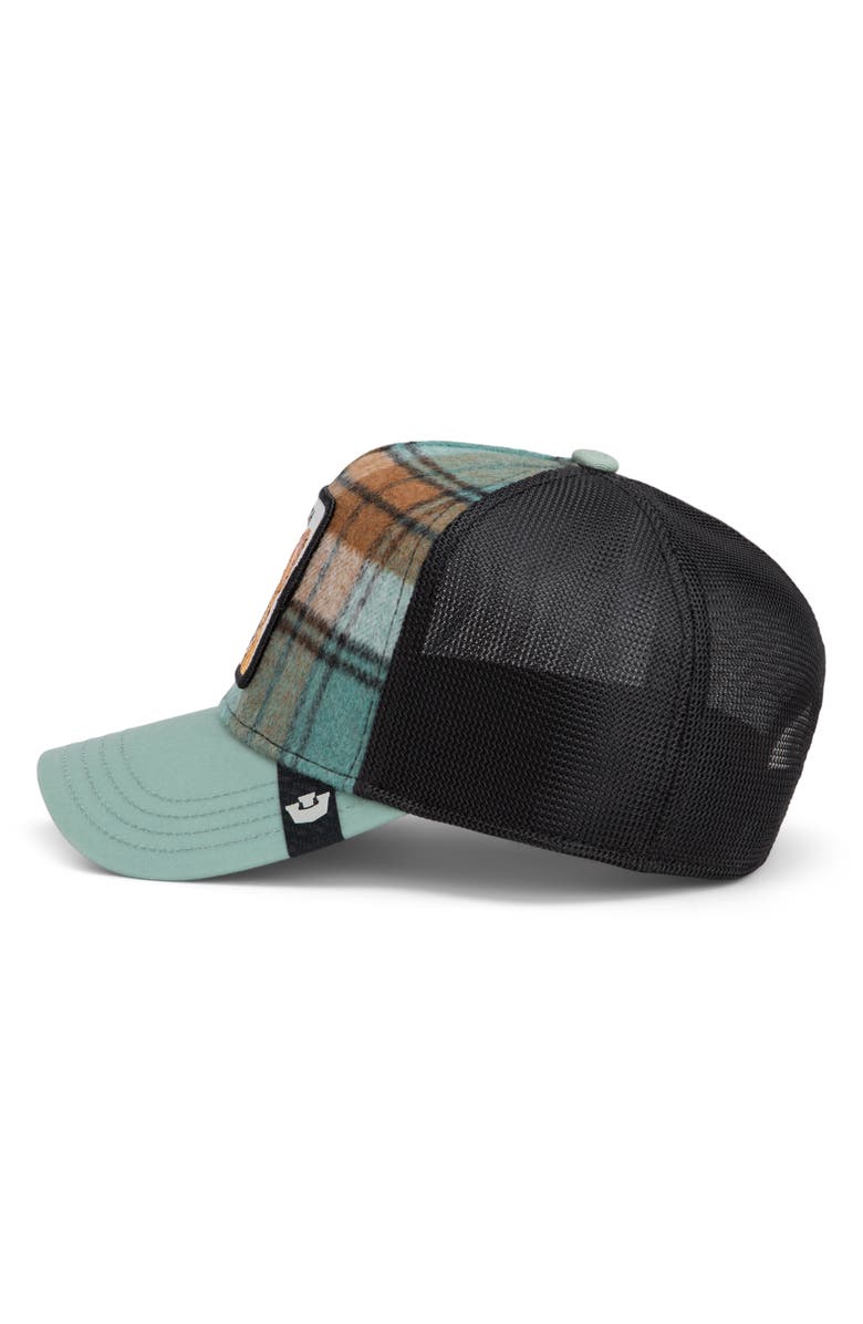 Goorin Bros. Bull Dog Brushed Plaid Trucker Hat, Alternate, color, 