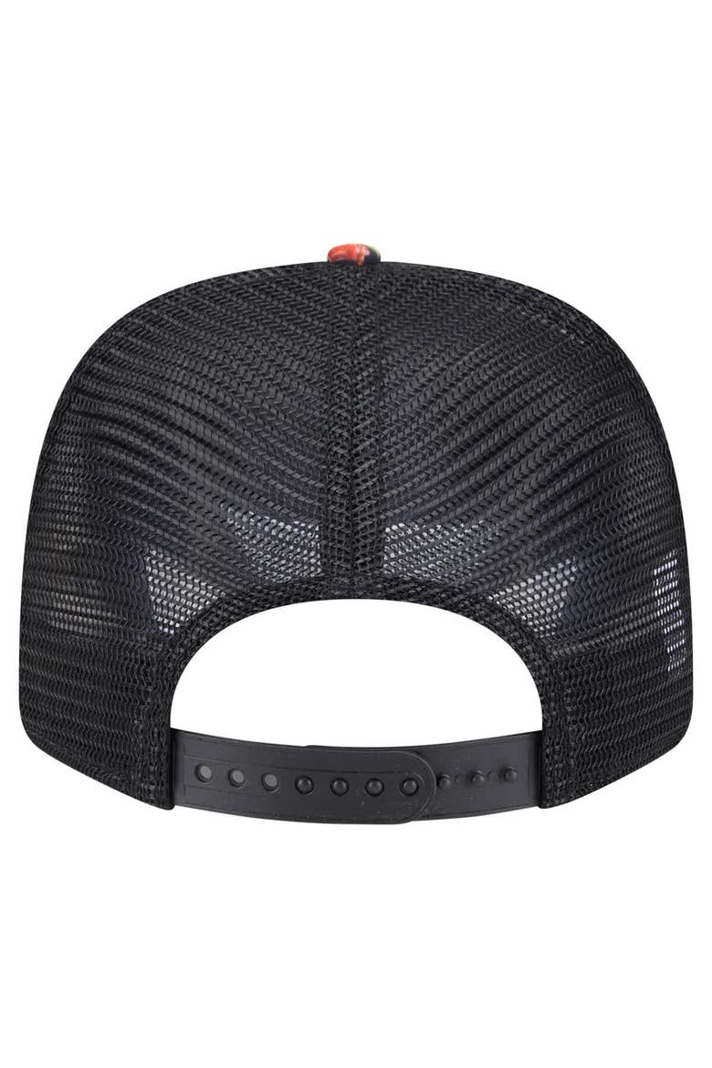 Men's New Era Black San Francisco Giants Adventure Drinks Pattern 9SEVENTY Stretch-Snap Hat, Alternate, color, Navy