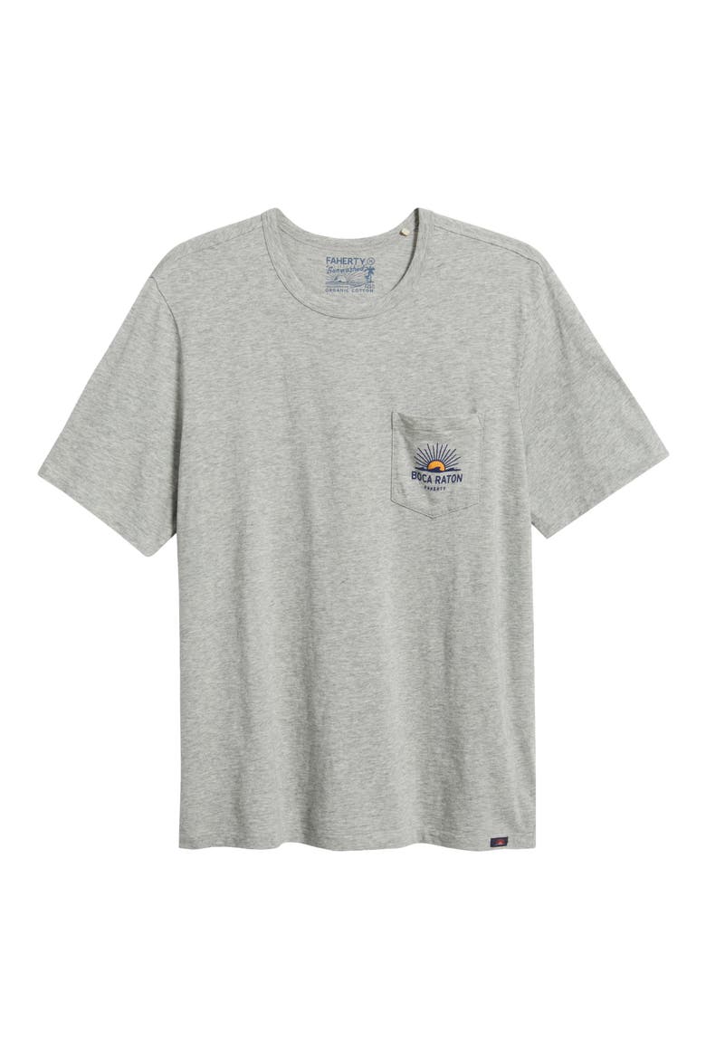 Sunwashed Boca Raton Graphic Pocket T-Shirt, Alternate, color, GRANITE HEATHER