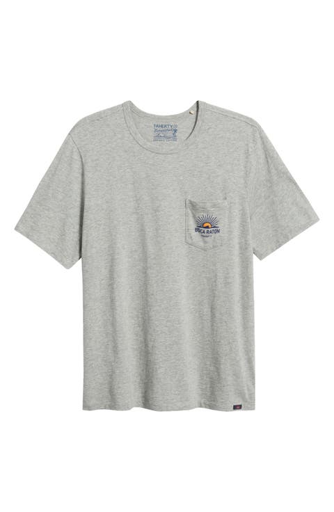 Sunwashed Boca Raton Graphic Pocket T-Shirt