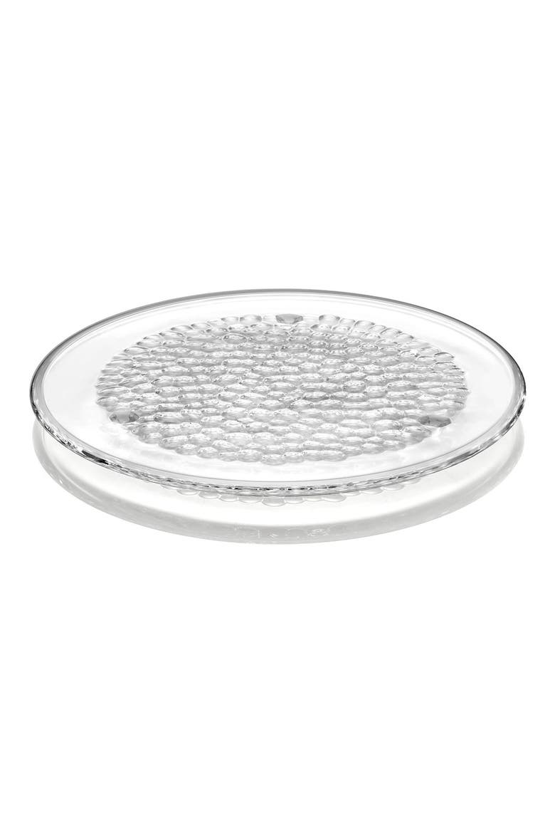 Pearl Round Lead Crystal Platter, Main, color, WHITE