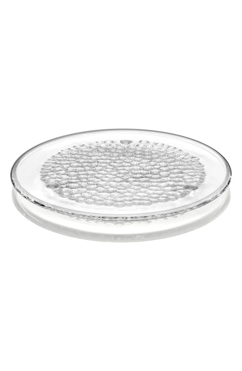 Orrefors Pearl Round Lead Crystal Platter, Main, color,
