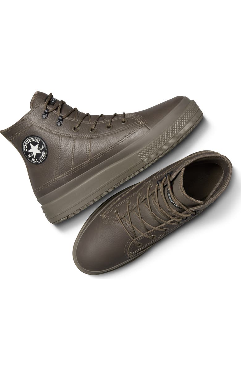 Converse Chuck Taylor<sup>®</sup> All Star<sup>®</sup> Equip Waterproof Leather Boot, Alternate, color, Truffle/ Truffle/ Black