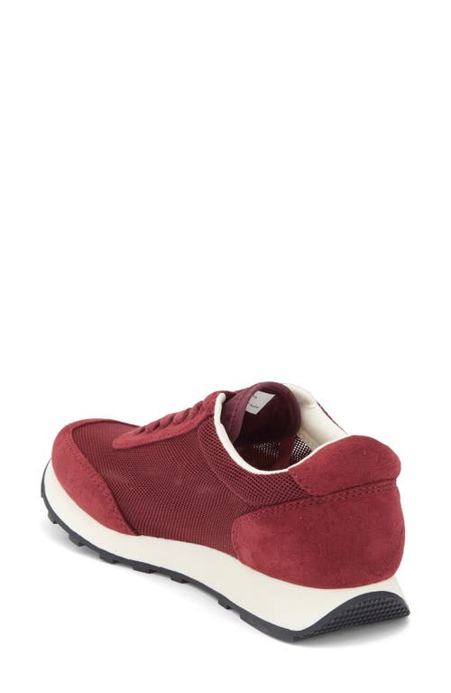 Nordstrom Rack Valencia Mesh Sneaker In Burgundy