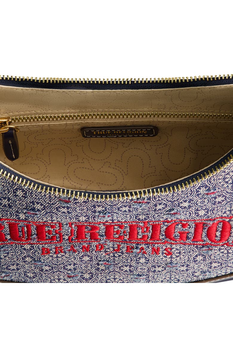 True Religion Logo Small Hobo Bag, Alternate, color,