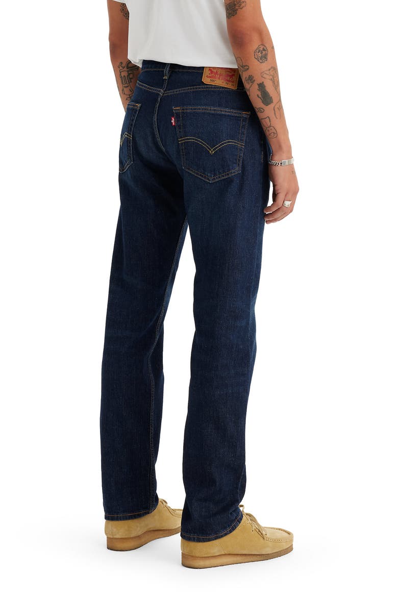 505™ Relaxed Straight Leg Jeans, Alternate, color, NAIL LOOP KNOT
