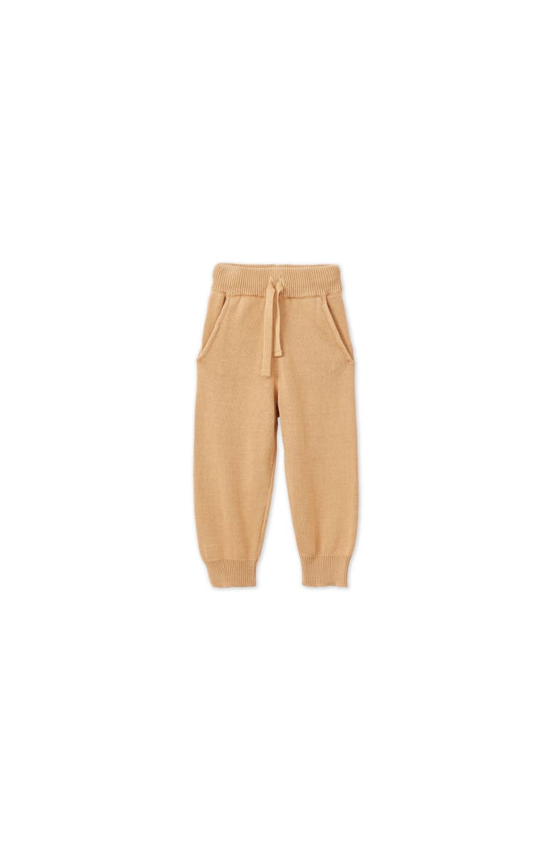 Vild House of Little Organic Knit Joggers, Alternate, color, Sandstone-Mineral Dye