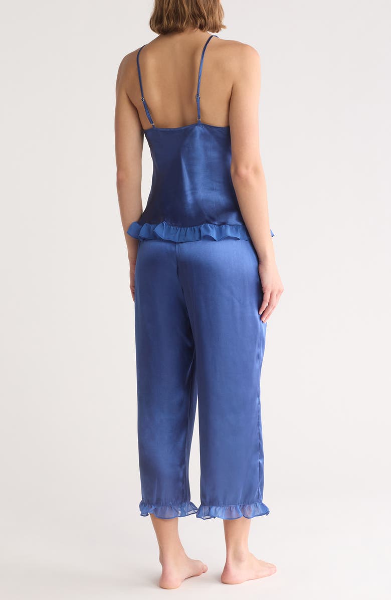 In Bloom by Jonquil Satin Crop Capri Pajamas, Alternate, color, 