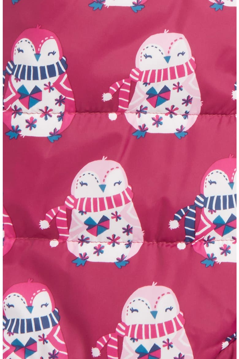 Winter Bundler Quilted Water-Resistant Hooded Snowsuit, Alternate, color, COZY PENGUIN