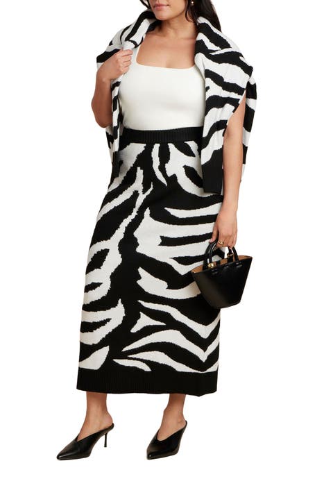 Intarsia Maxi Skirt (Plus Available)