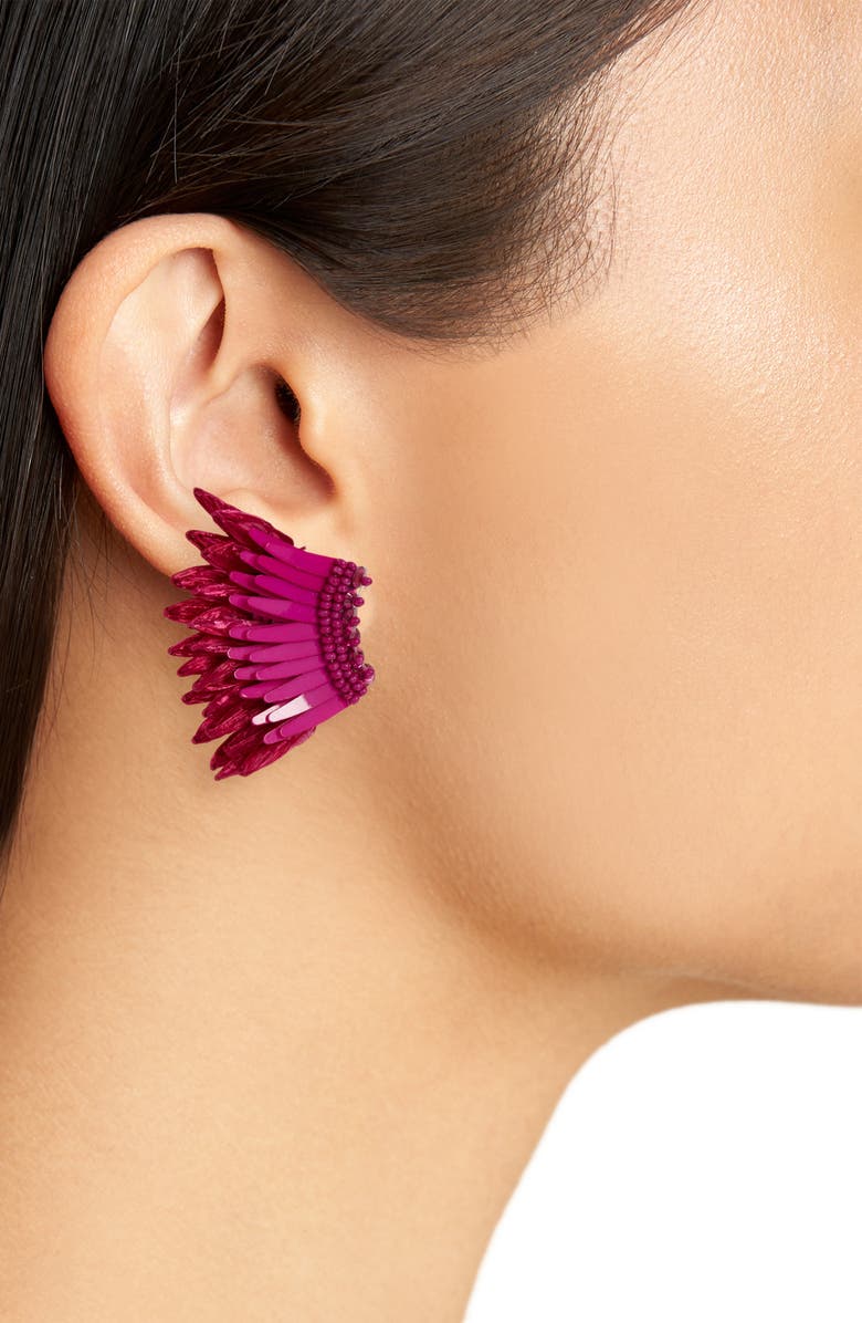 Mignonne Gavigan Mini Madeline Raffia Earrings, Alternate, color, 