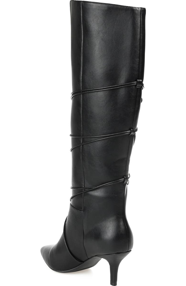 Journee Collection Kaavia Wraparound Tie Boot - Extra Wide Calf, Alternate, color,