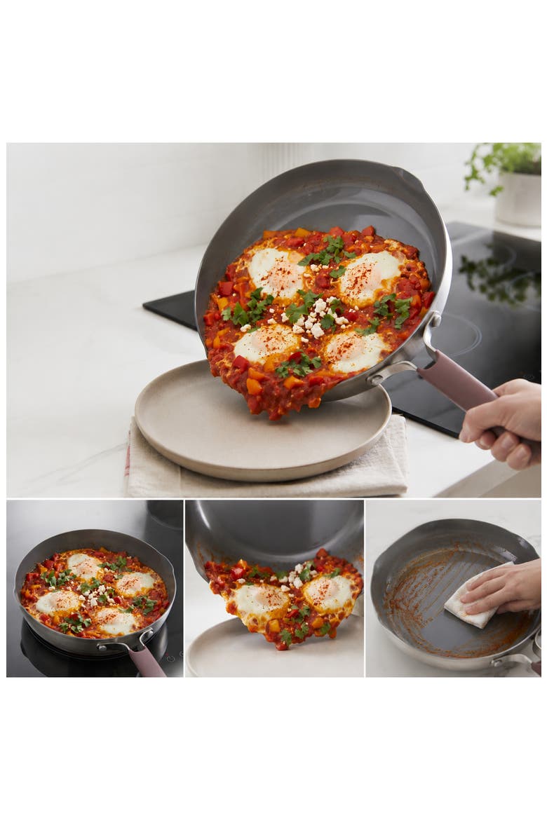 Elements 18/10 Stainless Steel Skillet, Alternate, color, PURPLE