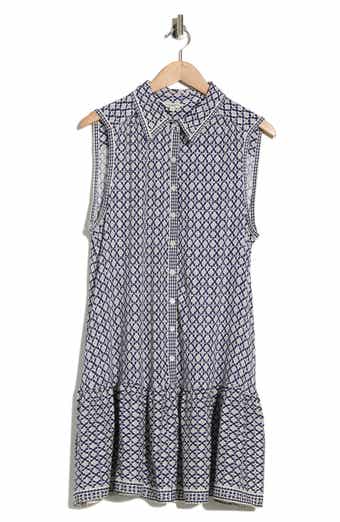 MAX STUDIO Sleeveless Ruffle Hem Shirtdress
