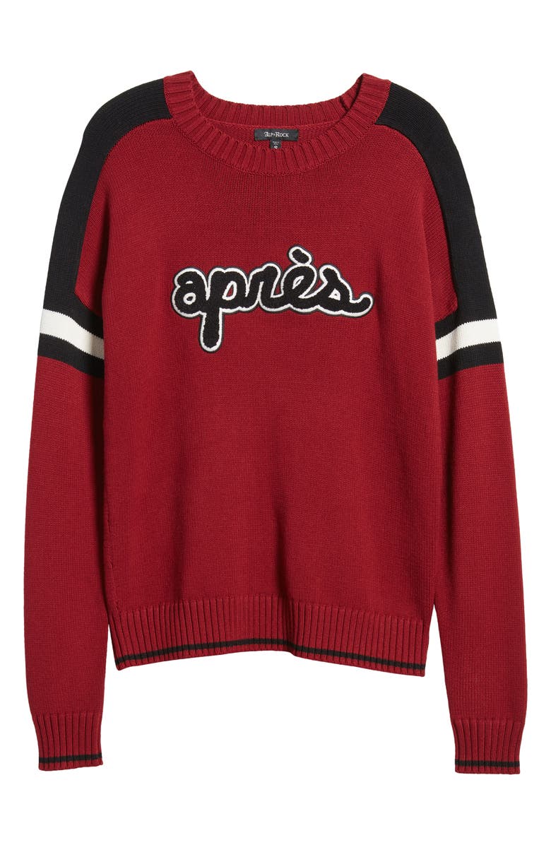 Alp N Rock Après Ski II Appliqué Sweater, Alternate, color, 