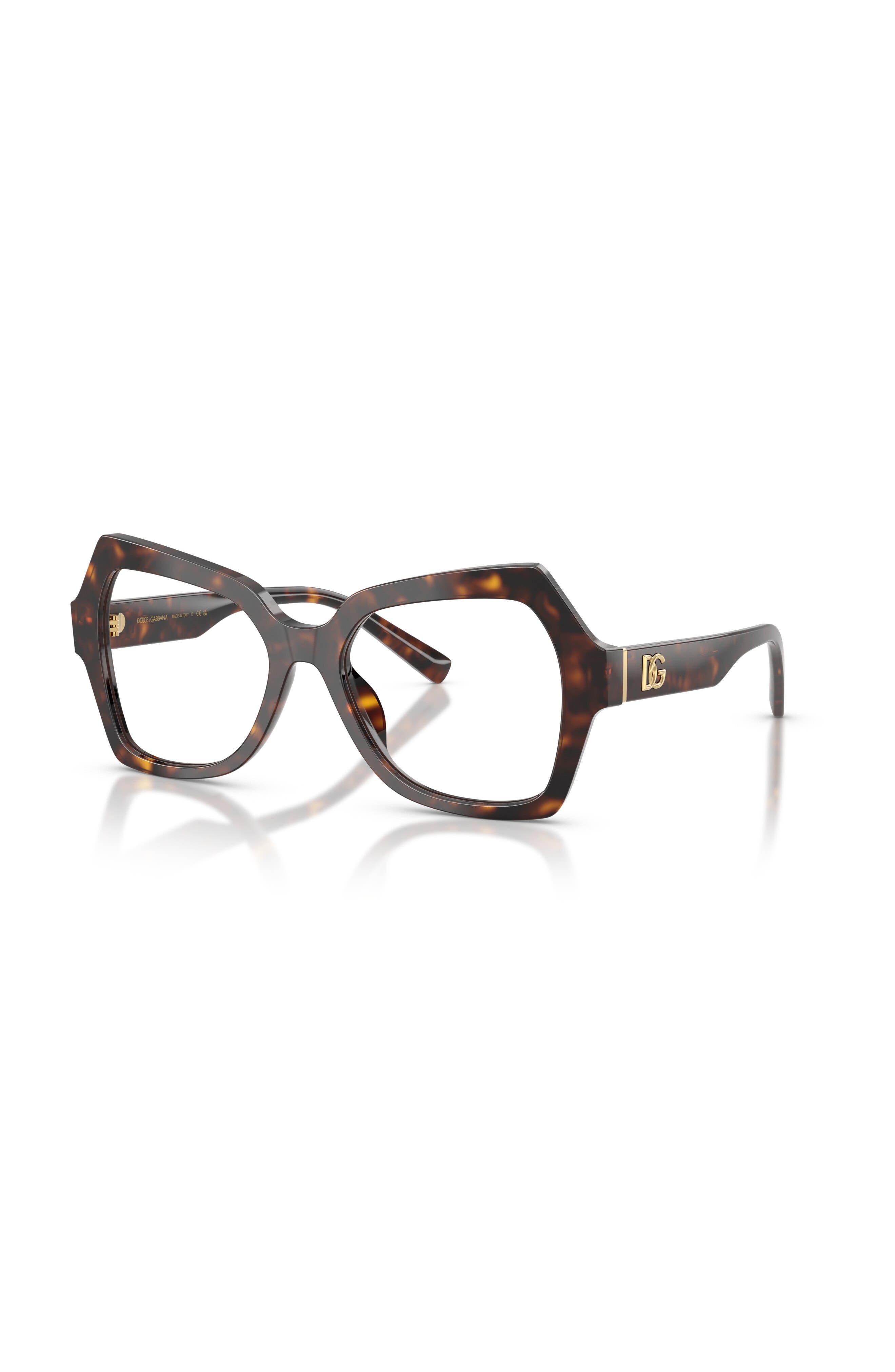 Dolce & Gabbana Dolce&gabbana 54mm Butterfly Optical Glasses In Black