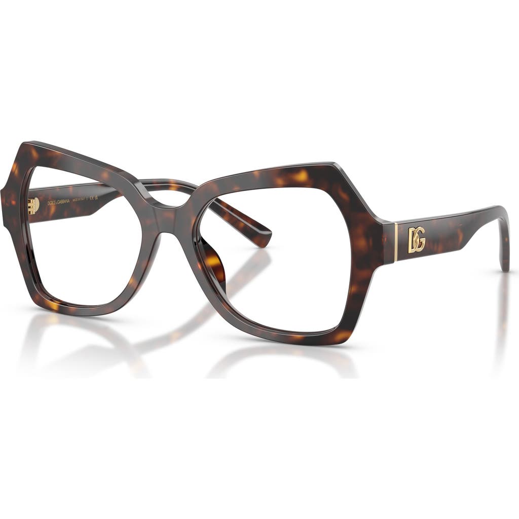 Dolce & Gabbana Dolce&gabbana 54mm Butterfly Optical Glasses In Black