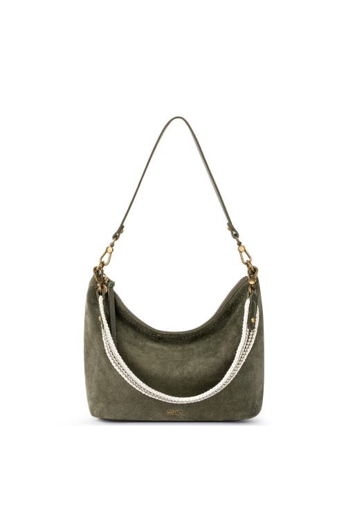 The Sak Jasmine Small Hobo In Moss Suede