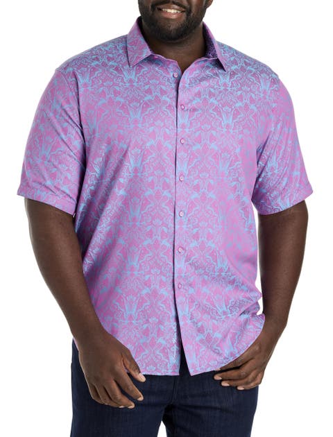 Big & Tall Highland Tonal Sport Shirt