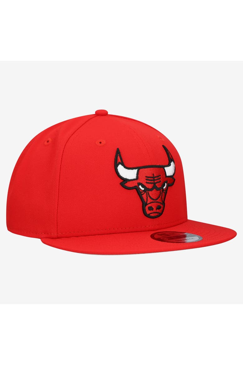 Men's New Era  Red Chicago Bulls Team 9FIFTY Snapback Hat, Alternate, color, Red
