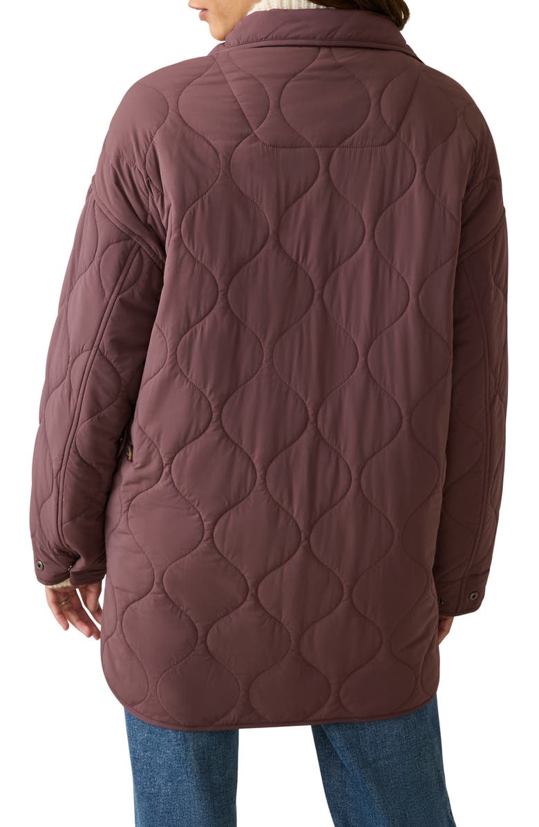 Faherty Horizon Series Quilted Jacket, Alternate, color, Huckleberry