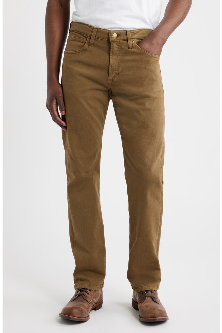 Slim Straight Stretch Twill 5-Pocket Pants, Main, color, OLIVE
