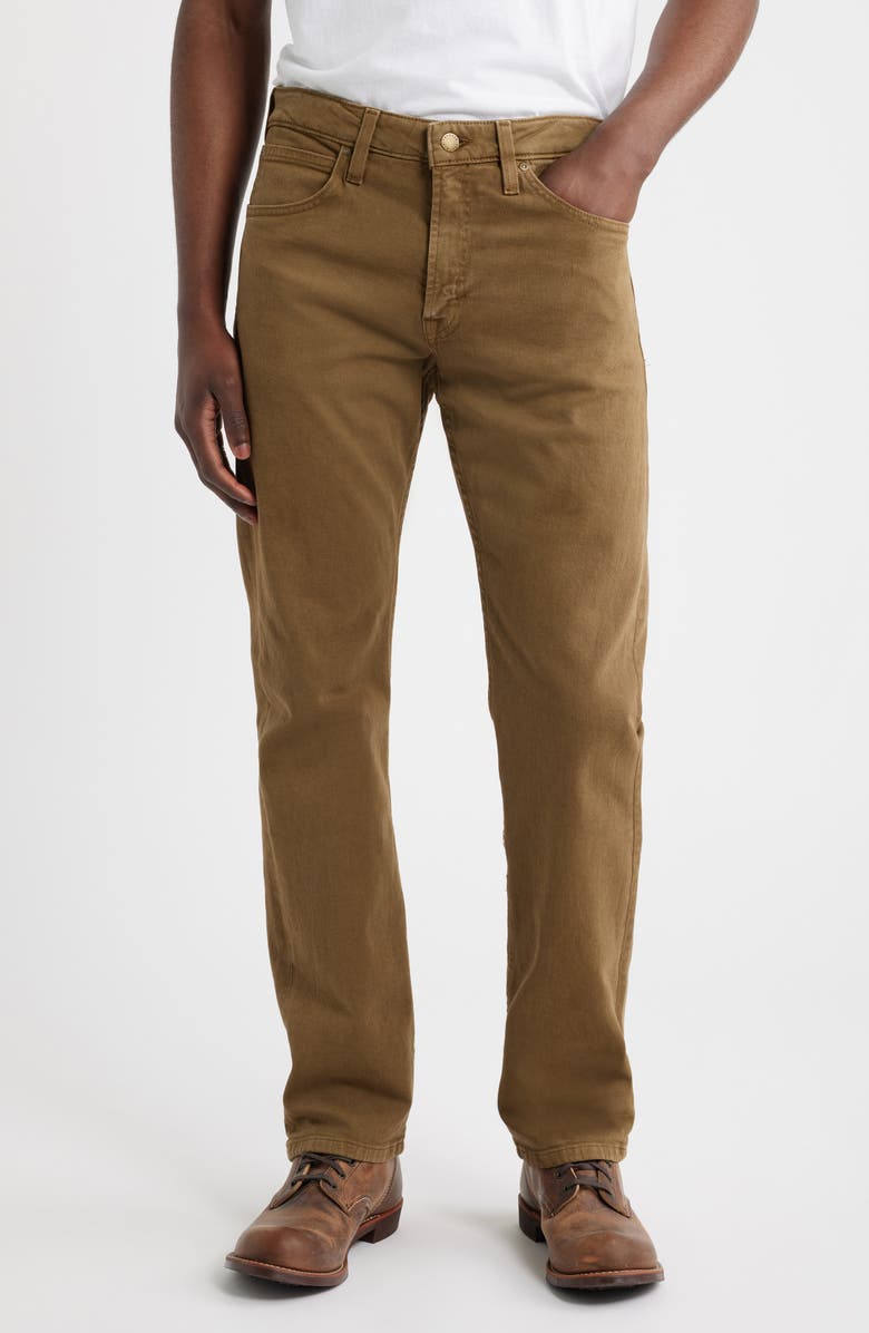 Tecovas Slim Straight Stretch Twill 5-Pocket Pants, Main, color, Olive