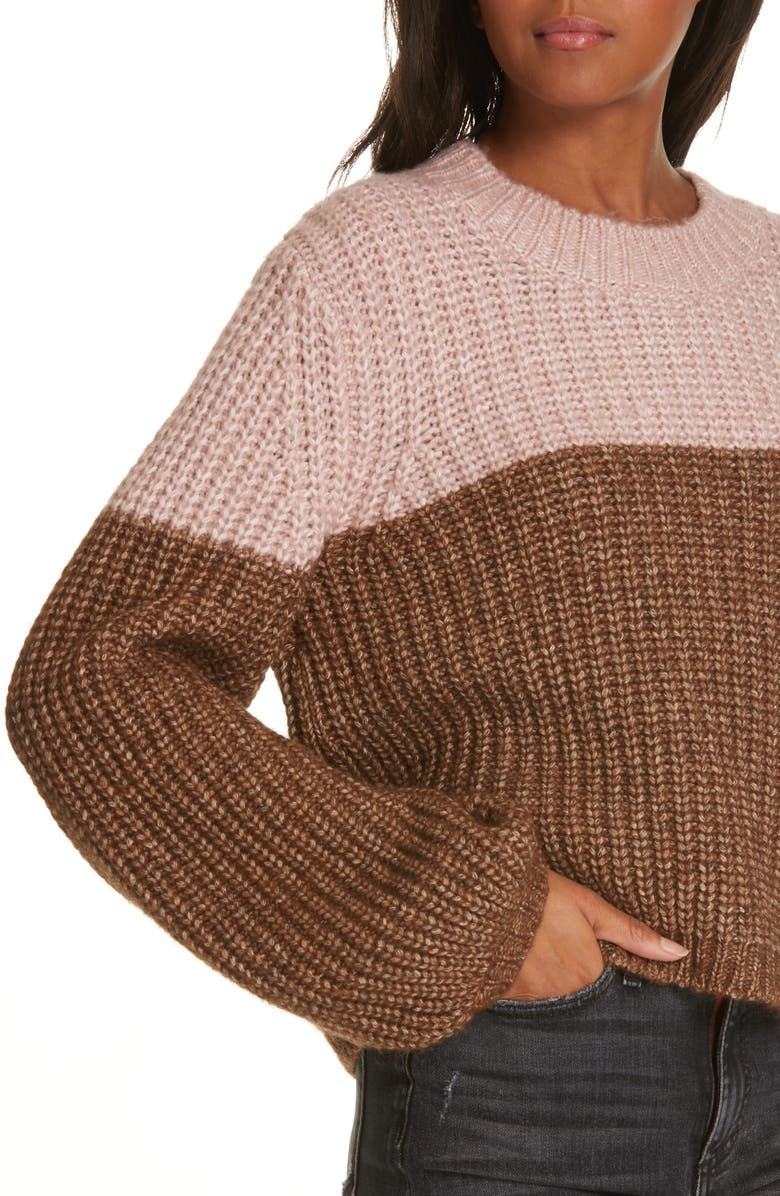 La Ligne Two-Tone Sweater, Alternate, color, 