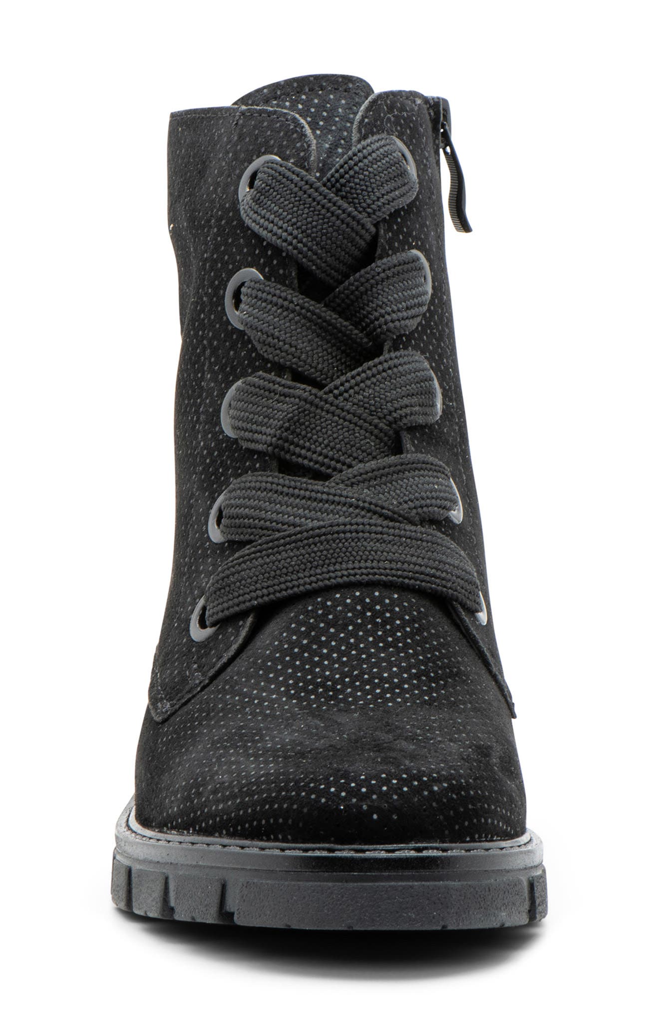 ara Debbie Lace-Up Bootie, Alternate, color, Black