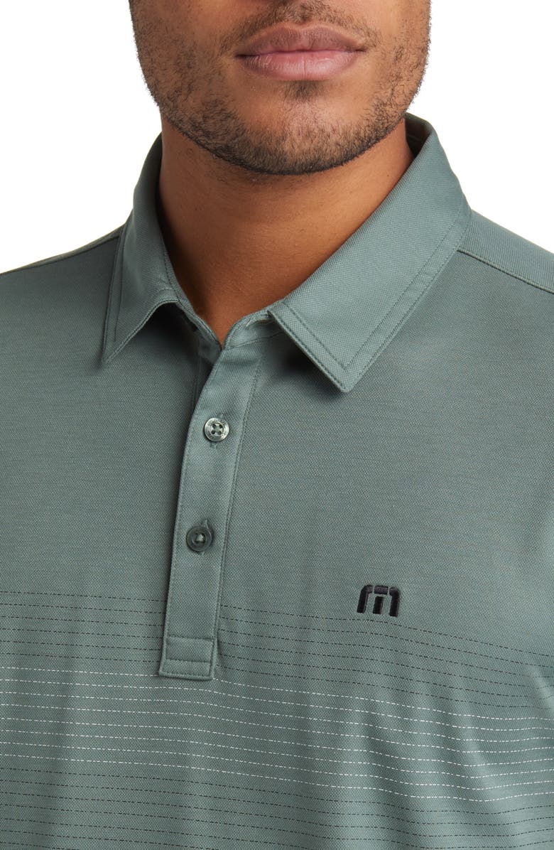 TravisMathew Pelican Dive Chest Stripe Golf Polo, Alternate, color, 