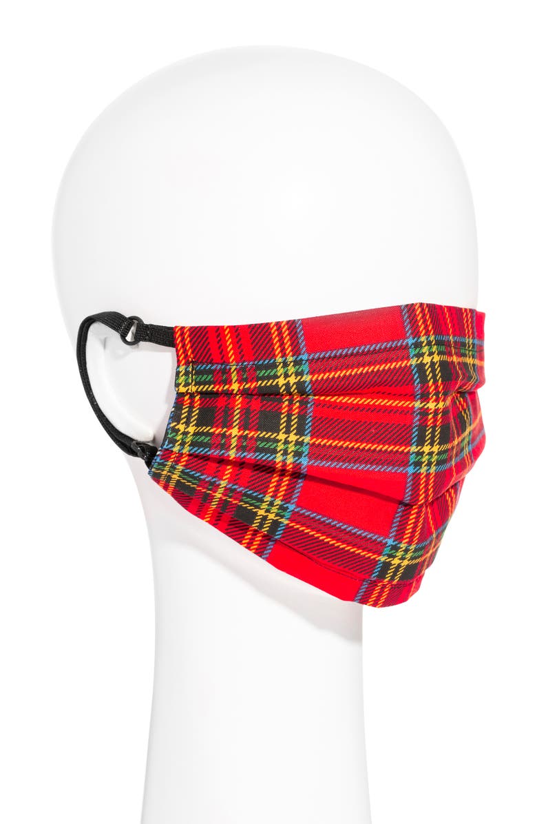 L. Erickson Peace II Adult Pleated Reversible Cotton Face Mask, Alternate, color, 