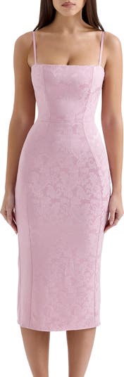 Ophelle Satin Jacquard Dress