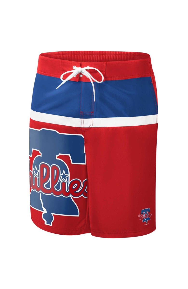 G-III SPORTS BY CARL BANKS Men's G-III Sports by Carl Banks Red Philadelphia Phillies Sea Wind Swim Shorts, Alternate, color, 