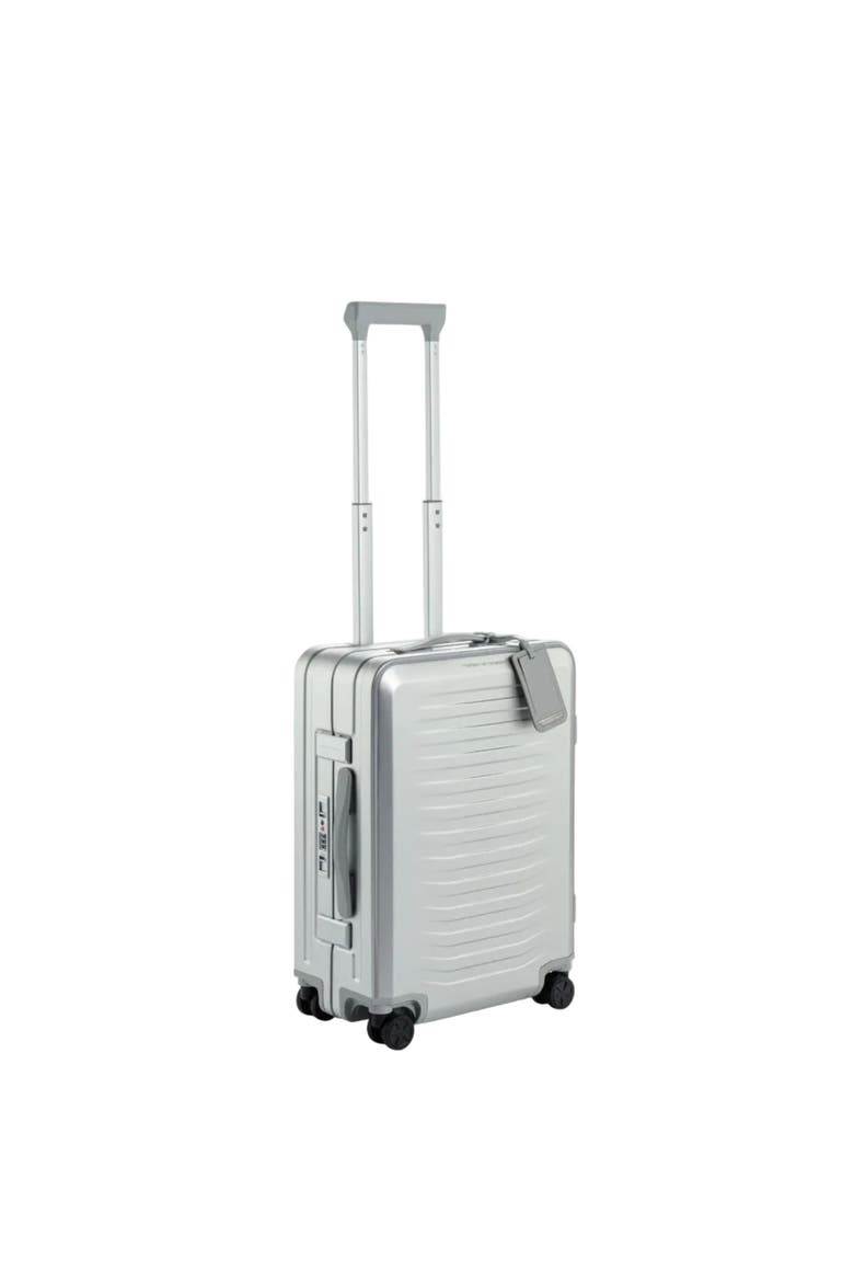 Roadster 21" Carry-on Aluminum Spinner, Main, color, Silver