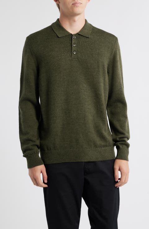 Anchor Merino Wool Polo Sweater