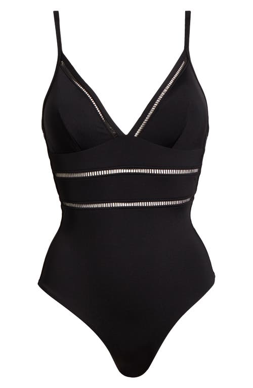 Sea Level Essenitals Edit Cross Back One-piece Swimsuit In Black