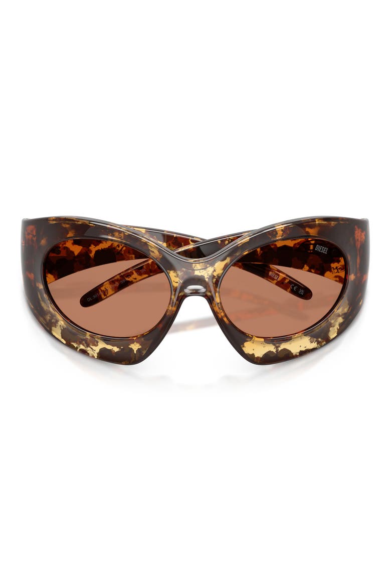 56mm Cat Eye Sunglasses, Alternate, color, YELLOW HAVANA / LIGHT BROWN