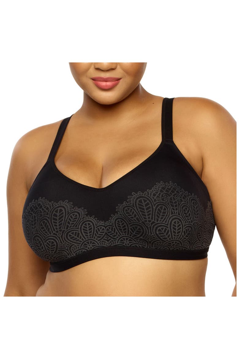 Datura Wire-Free Side Smoother Bra, Main, color, BLACK