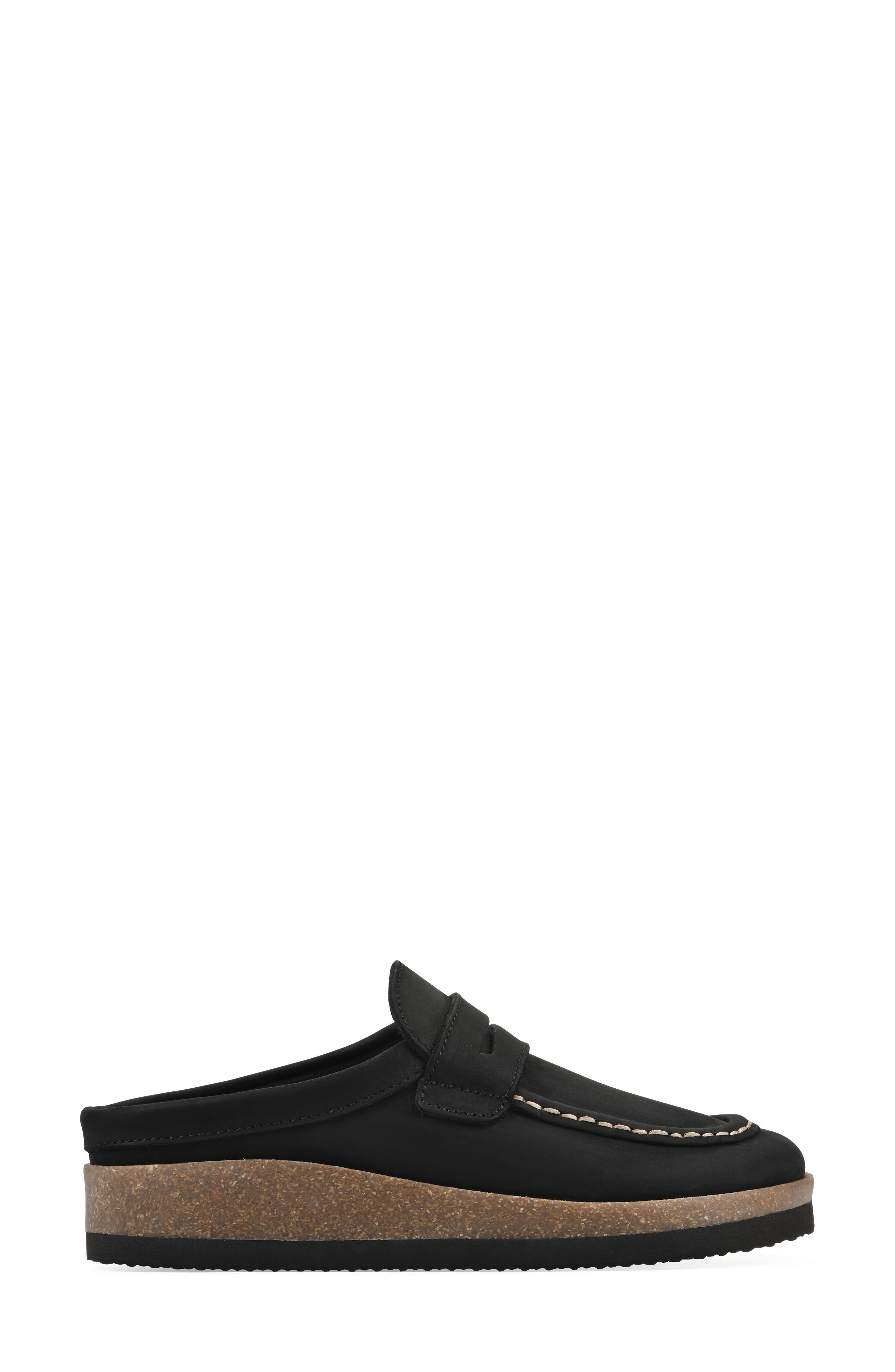 White Mountain Footwear Brinlee Clog, Alternate, color, Black Nubuck