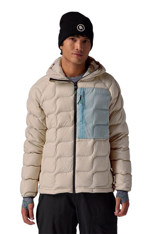 Backcountry Waas Allied Down Hooded Jacket In Neutral
