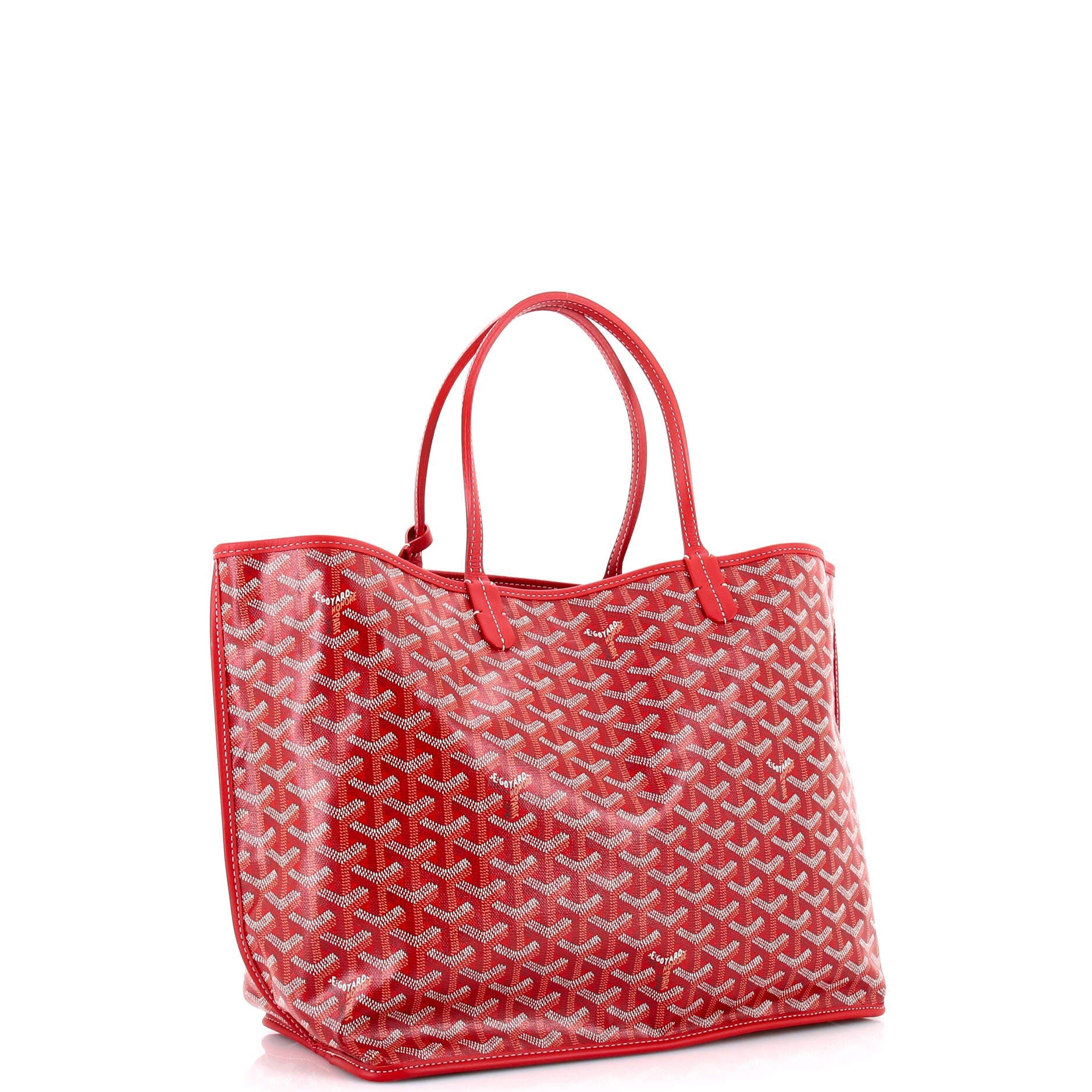 Pre-Owned Goyard Anjou Reversible Tote Coated Canvas PM, Alternate, color, Red