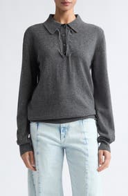 Maison Margiela Twist Wool Polo Sweater